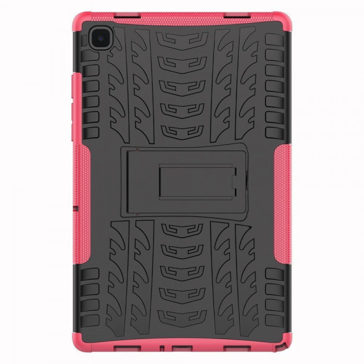 Чехол Hybrid Armor для Samsung Galaxy Tab A7 (2020), Galaxy Tab A7 (2022) SM-T500, SM-T505, SM-T509 - 10,4 дюйма (черный + розовый)