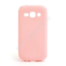 Мягкий пластиковый чехол для Samsung Galaxy Ace 3 / S7272 / S7275 (розовый)