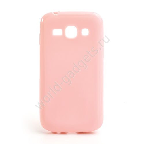 Мягкий пластиковый чехол для Samsung Galaxy Ace 3 / S7272 / S7275 (розовый)