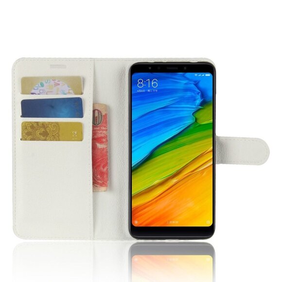Чехол с визитницей для Xiaomi Redmi 5 (белый) Чехол с визитницей для Xiaomi Redmi 5 (белый)