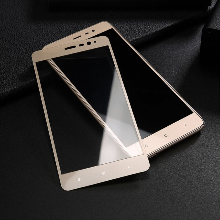 Защитное стекло 3D для Xiaomi Redmi Note 3 Pro Special Edition (золотой)