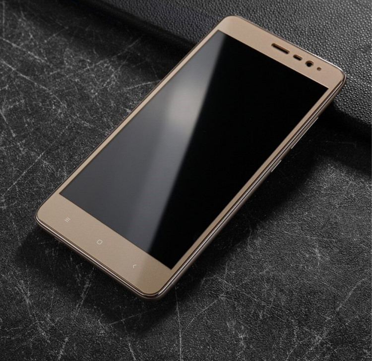 Защитное стекло 3D для Xiaomi Redmi Note 3 Pro Special Edition (золотой)