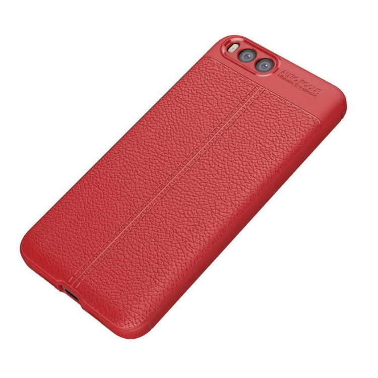 Чехол-накладка Litchi Grain для Xiaomi Mi6 (красный)