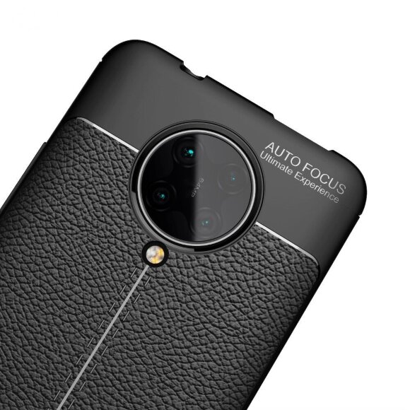 Чехол-накладка Litchi Grain для Xiaomi Redmi K30 Pro / Poco F2 Pro (черный)