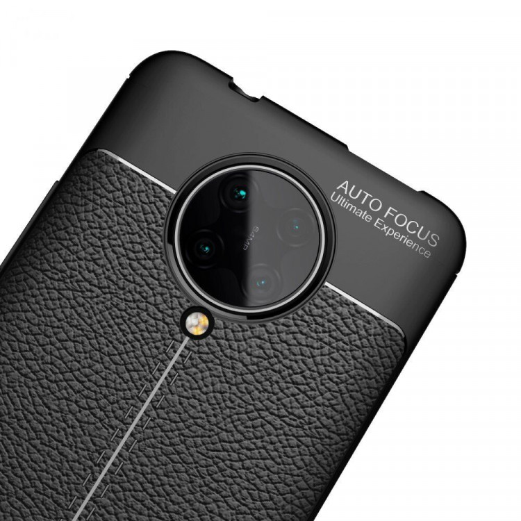 Чехол-накладка Litchi Grain для Xiaomi Redmi K30 Pro / Poco F2 Pro (черный)
