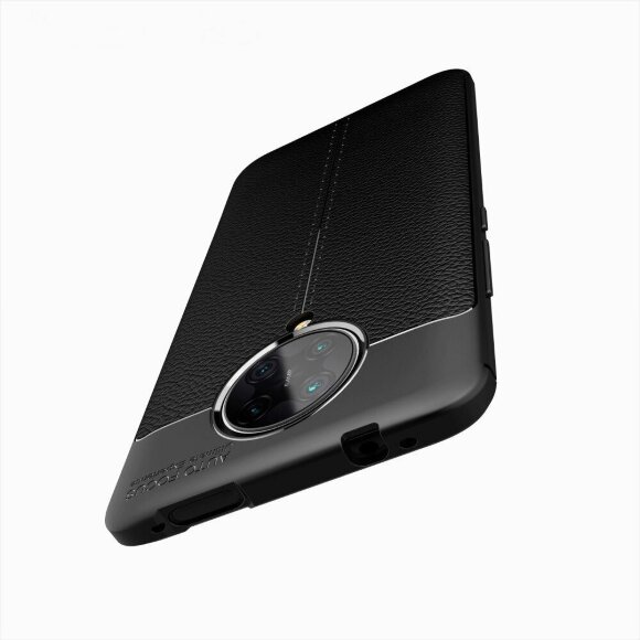 Чехол-накладка Litchi Grain для Xiaomi Redmi K30 Pro / Poco F2 Pro (черный)
