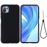 Силиконовый чехол Mobile Shell для Xiaomi Mi 11 Lite / Xiaomi Mi 11 Lite 5G (черный)