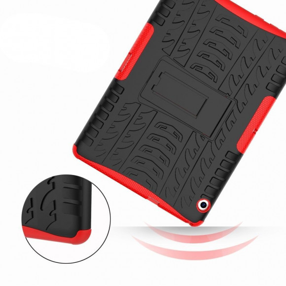 Чехол Hybrid Armor для Huawei MediaPad T3 10 (черный + красный)