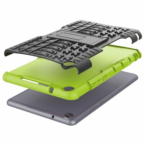 Чехол Hybrid Armor для Huawei MediaPad M5 Lite 8 / Honor Pad 5 8.0 (черный + зеленый) Чехол Hybrid Armor для Huawei MediaPad M5 Lite 8 / Honor Pad 5 8.0 (черный + зеленый)