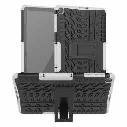 Чехол Hybrid Armor для Huawei MatePad T10 / T10s / C5e / C3 / Honor Pad X8 / X8 Lite / X6 (черный + белый)