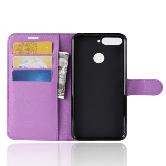 Чехол с визитницей для Huawei Y6 Prime (2018) / Honor 7A / Honor 7C (AUM-L41) / Honor 7A Pro (AUM-L29) (фиолетовый) Чехол с визитницей для Huawei Y6 Prime (2018) / Honor 7A / Honor 7C (AUM-L41) / Honor 7A Pro (AUM-L29) (фиолетовый)