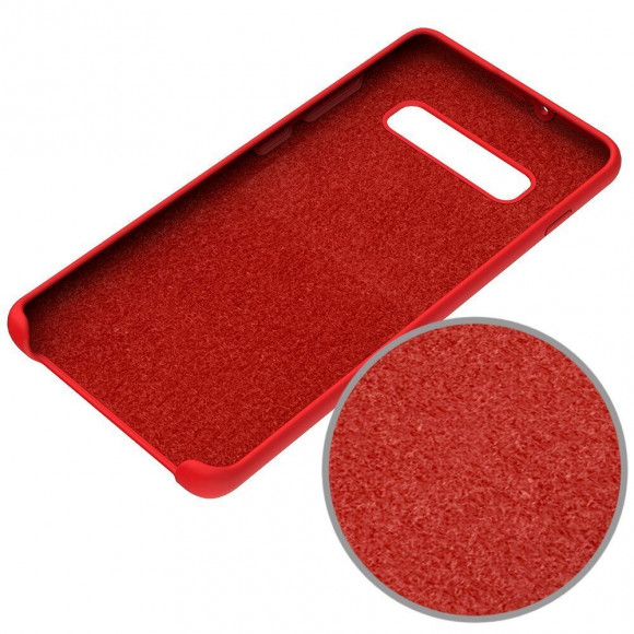 Силиконовый чехол Mobile Shell для Samsung Galaxy S10+ (Plus) (красный) Силиконовый чехол Mobile Shell для Samsung Galaxy S10+ (Plus) (красный)