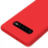 Силиконовый чехол Mobile Shell для Samsung Galaxy S10+ (Plus) (красный)