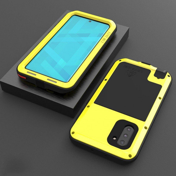 Гибридный чехол LOVE MEI для Samsung Galaxy Note 10 (желтый) Гибридный чехол LOVE MEI для Samsung Galaxy Note 10 (желтый)