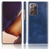 Кожаная накладка-чехол для Samsung Galaxy Note 20 Ultra (синий)