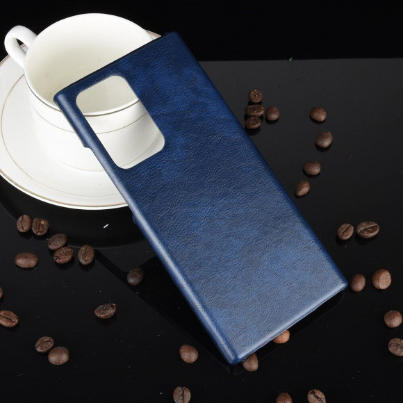 Кожаная накладка-чехол для Samsung Galaxy Note 20 Ultra (синий) Кожаная накладка-чехол для Samsung Galaxy Note 20 Ultra (синий)
