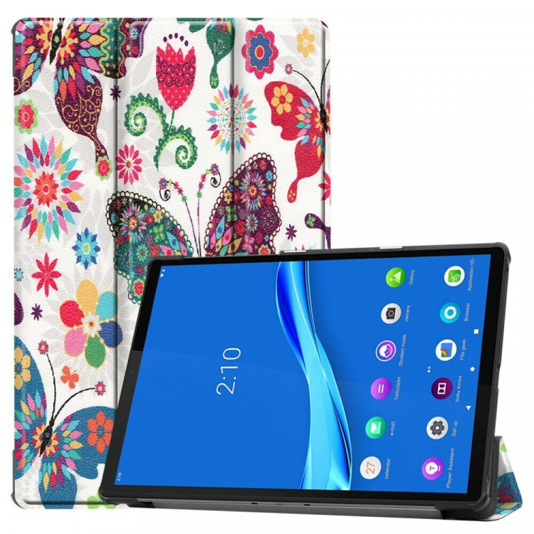 Чехол Smart Case для Lenovo Tab M10 Plus, TB-X606 - 10,3 дюйма (Butterfly Flowers)