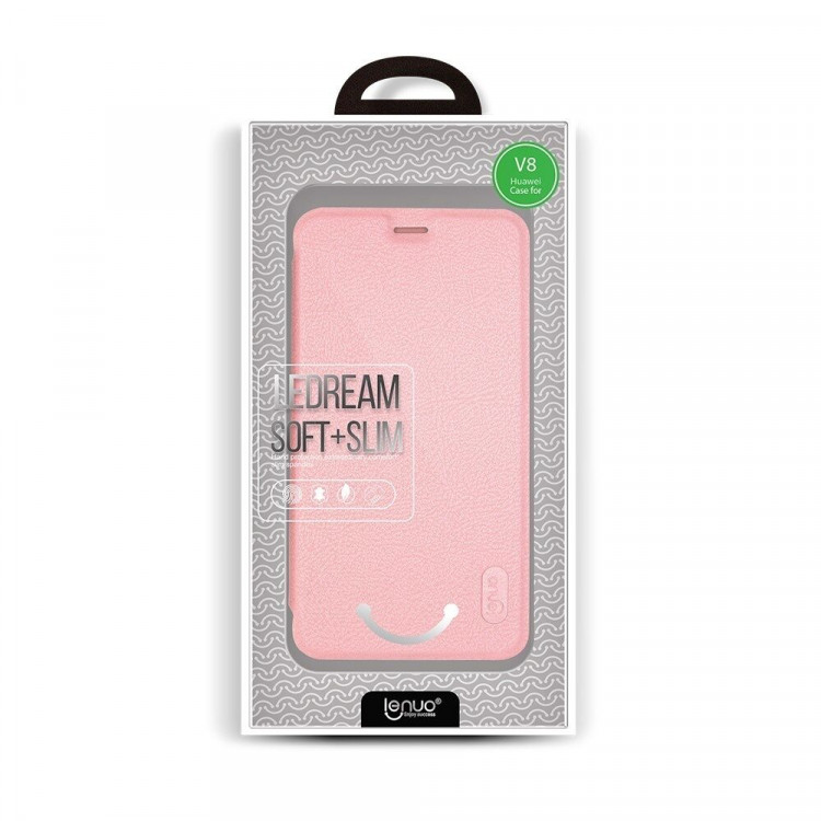 Чехол LENUO для Huawei Honor V8 (розовый)