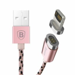 Магнитный кабель BASEUS Lightning для iPhone / iPad / iPod Touch (розовый)
