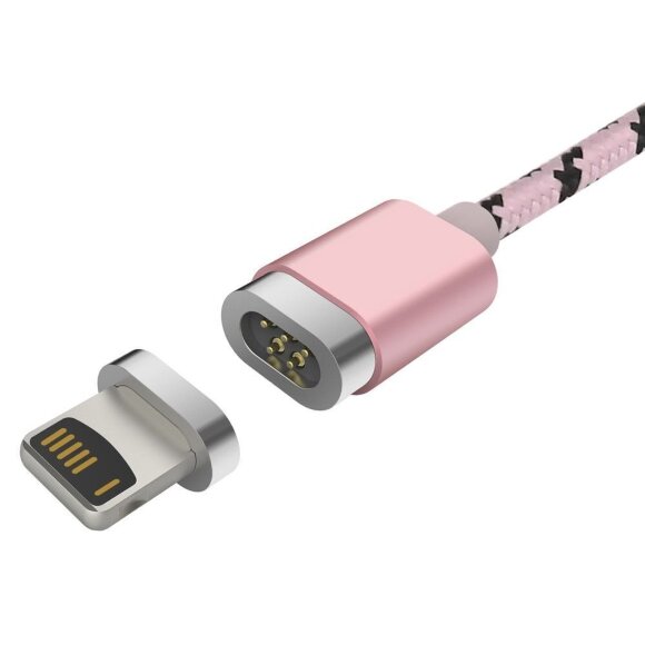 Магнитный кабель BASEUS Lightning для iPhone / iPad / iPod Touch (розовый)