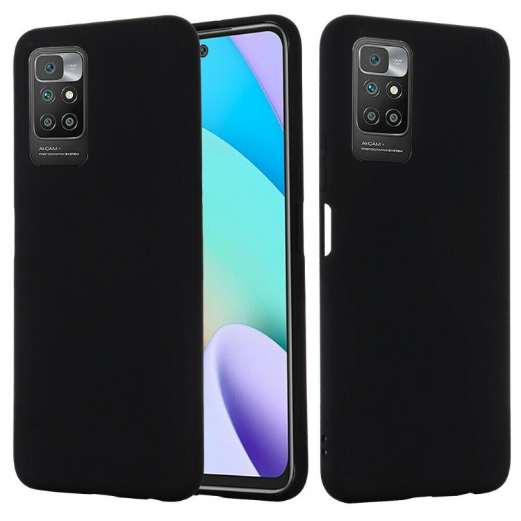 Силиконовый чехол Mobile Shell для Xiaomi Redmi 10 / Redmi 10 2022 (черный)