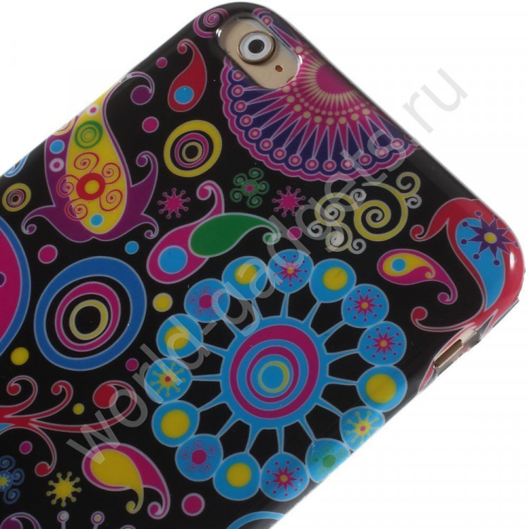Чехол из мягкого пластика для iPhone 6 Plus (Абстракция)