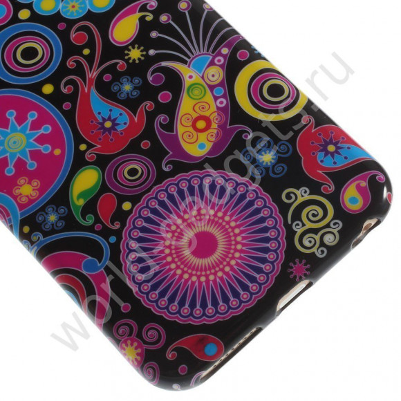 Чехол из мягкого пластика для iPhone 6 Plus (Абстракция)