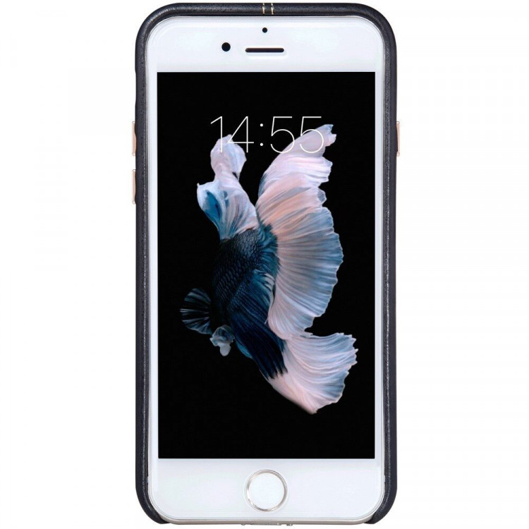 Кожаный чехол - накладка NILLKIN Englon для iPhone 7 (черный)