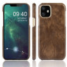 Кожаная накладка-чехол для iPhone 11 Pro (коричневый)