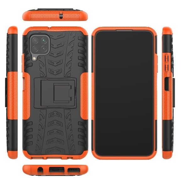 Чехол Hybrid Armor для Huawei P40 lite (черный + оранжевый) Чехол Hybrid Armor для Huawei P40 lite (черный + оранжевый)