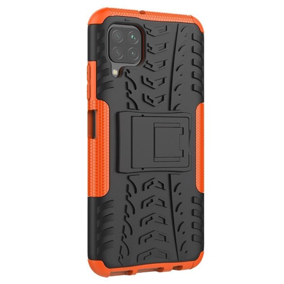 Чехол Hybrid Armor для Huawei P40 lite (черный + оранжевый) Чехол Hybrid Armor для Huawei P40 lite (черный + оранжевый)
