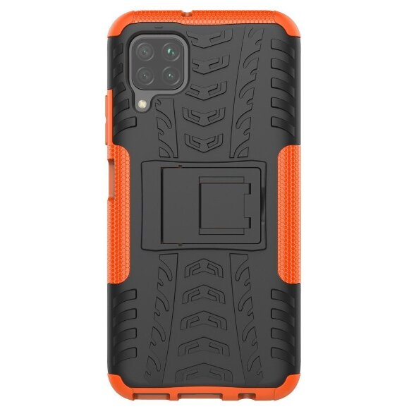 Чехол Hybrid Armor для Huawei P40 lite (черный + оранжевый) Чехол Hybrid Armor для Huawei P40 lite (черный + оранжевый)