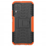 Чехол Hybrid Armor для Huawei P40 lite (черный + оранжевый)
