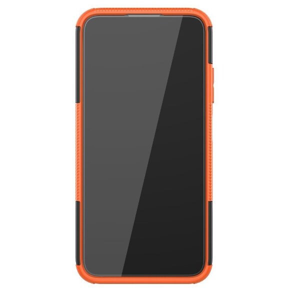 Чехол Hybrid Armor для Huawei P40 lite (черный + оранжевый) Чехол Hybrid Armor для Huawei P40 lite (черный + оранжевый)