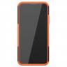 Чехол Hybrid Armor для Huawei P40 lite (черный + оранжевый)