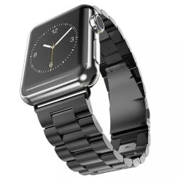 Стальной браслет Solid Stainless для Apple Watch 40 и 38мм (черный)