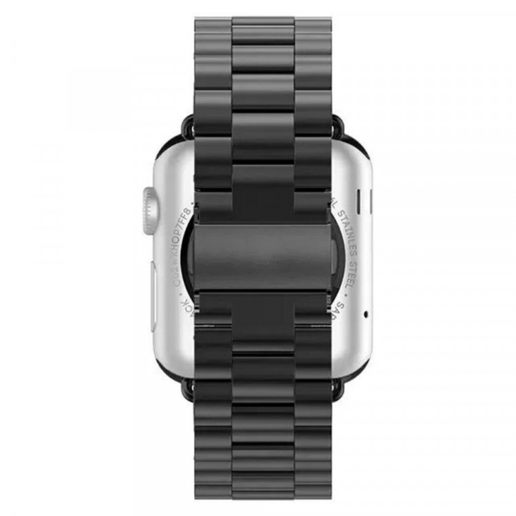 Стальной браслет Solid Stainless для Apple Watch 40 и 38мм (черный)