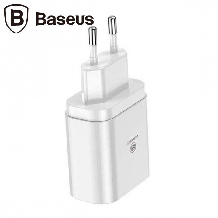 Зарядное устройство Baseus Mirror Lake Intelligent Digital Display 3.4A (белый)