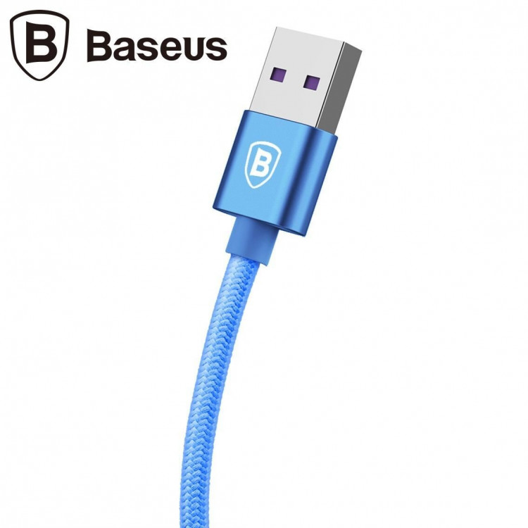 Кабель Quick Charge Baseus USB + Type-C (голубой)