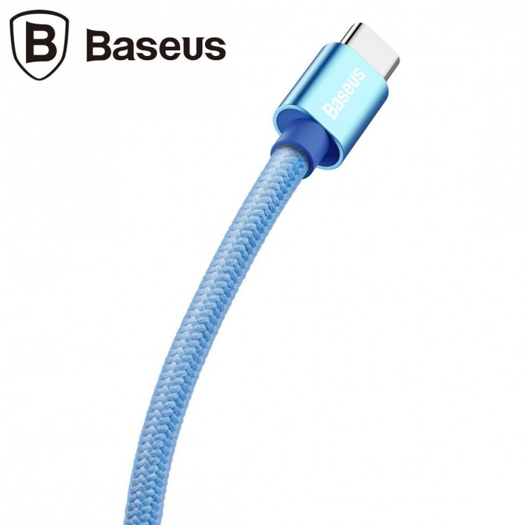 Кабель Quick Charge Baseus USB + Type-C (голубой)