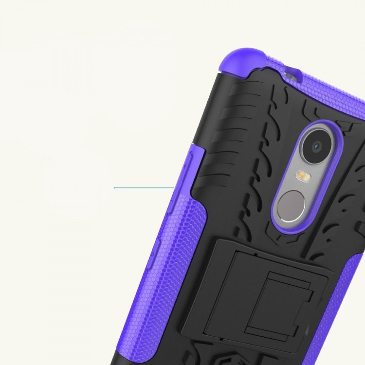 Чехол Hybrid Armor для Lenovo K6 Note (черный + фиолетовый)