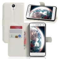 Чехол с визитницей для Lenovo Vibe S1 Lite (белый) Чехол с визитницей для Lenovo Vibe S1 Lite (белый)