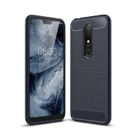 Чехол-накладка Carbon Fibre для Nokia 6.1 Plus / X6 (2018) (темно-синий) Чехол-накладка Carbon Fibre для Nokia 6.1 Plus / X6 (2018) (темно-синий)