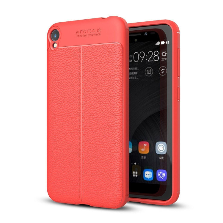 Чехол-накладка Litchi Grain для ASUS ZenFone Live ZB501KL (красный)