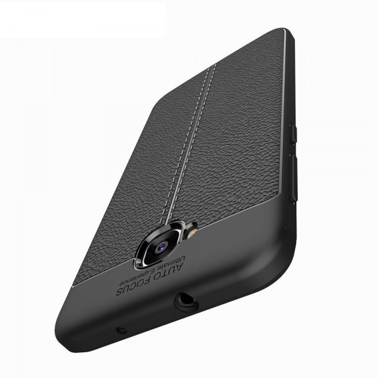 Чехол-накладка Litchi Grain для ASUS ZenFone 4 Selfie ZD553KL (черный)