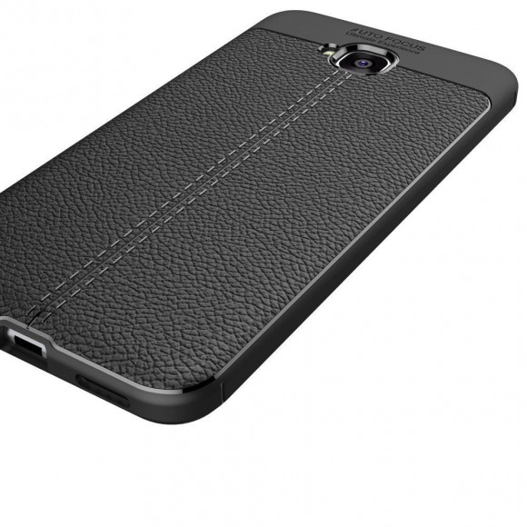 Чехол-накладка Litchi Grain для ASUS ZenFone 4 Selfie ZD553KL (черный)