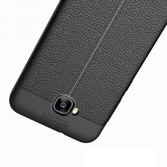 Чехол-накладка Litchi Grain для ASUS ZenFone 4 Selfie ZD553KL (черный)