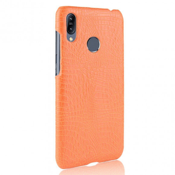Чехол Crocodile Texture для Asus Zenfone Max (M2) ZB633KL (оранжевый)