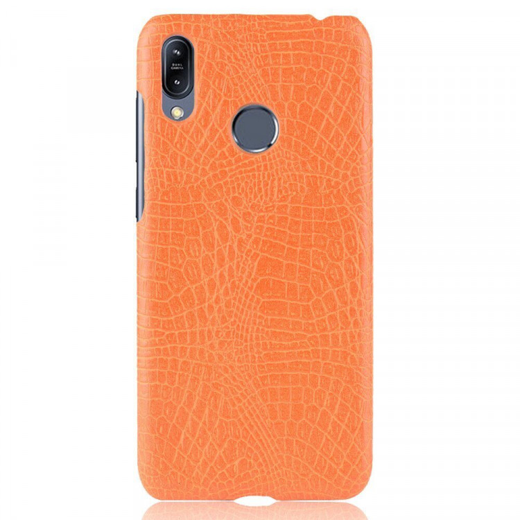 Чехол Crocodile Texture для Asus Zenfone Max (M2) ZB633KL (оранжевый)