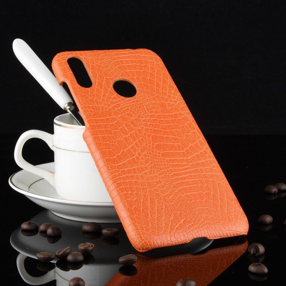 Чехол Crocodile Texture для Asus Zenfone Max (M2) ZB633KL (оранжевый)